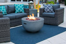 30" Outdoor Propane Gas Fire Pit Table Bowl in Gray