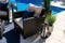 Bari 4 Piece Outdoor Conversation Sofa Set in Espresso Brown