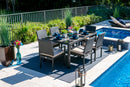 Bari 7 Piece Outdoor Dining Set in Espresso Brown