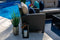 Bari 16 Piece Combination Outdoor Furniture Set (L) in Espresso Brown